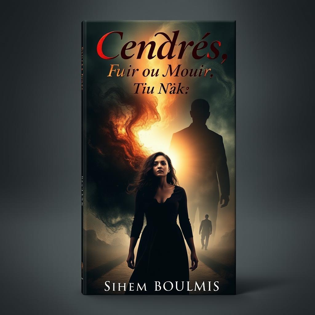 A captivating book cover design for the novel 'Cendres
