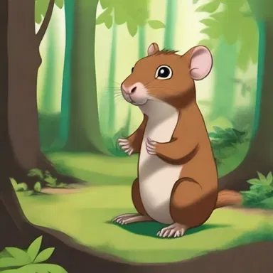 In the magical forest, a mystical creature named Agouti granted wishes to those who found it.