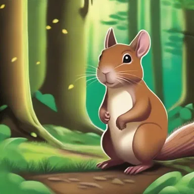 In the magical forest, a mystical creature named Agouti granted wishes to those who found it.