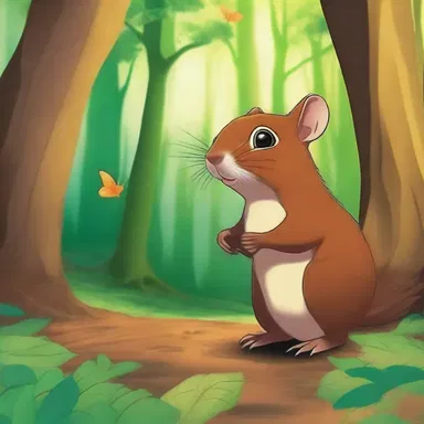 In the magical forest, a mystical creature named Agouti granted wishes to those who found it.