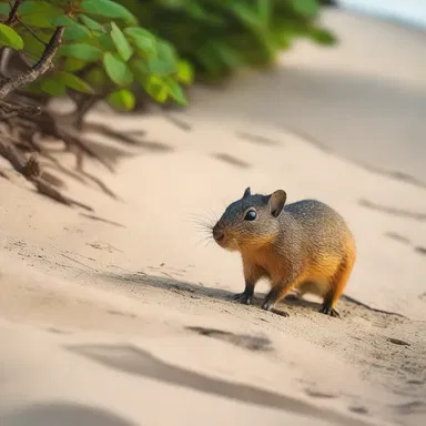 As the sun set over the beach, they spotted an agouti playing in the sand, adding a touch of charm to their romantic walk.