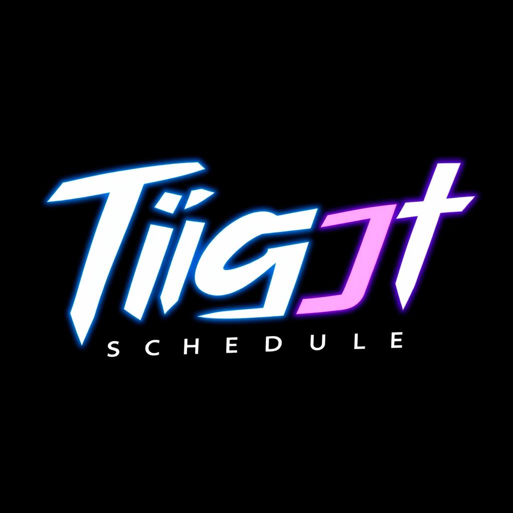 A modern and edgy logo for a band named 'Tigjt Schedule'