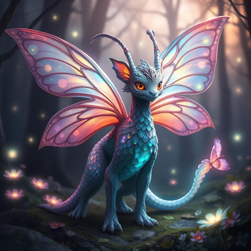 A fantastical creature based on your description, designed to embody magical and mythical traits