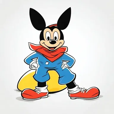 The agraphic style of the cartoon character gave it a distinctive and memorable look.