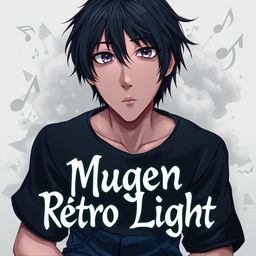 A 2D band cover for an early 2000's emo band called Mugen Retro Light
