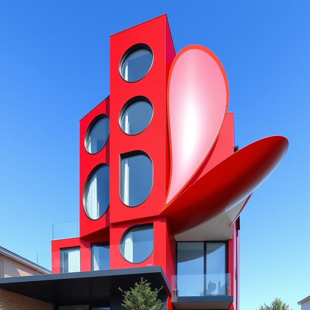 Elevate Your Imagination: Ladybird-Inspired Modern Residential Design