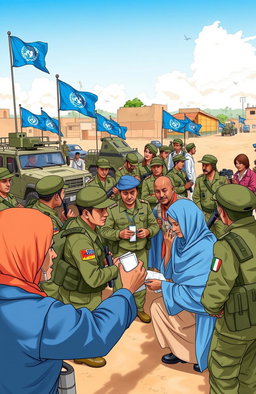 An insightful illustration of United Nations peacekeeping operations in action