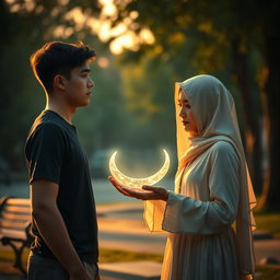 A compelling scene depicting the story of a young man in his twenties, enveloped in feelings of emptiness and an unanswered search for meaning in his life