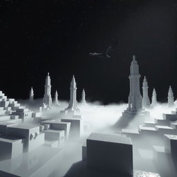 A dark yet captivating Minecraft dimension resembling porcelain, featuring the iconic Ender Dragon soaring majestically through the sky