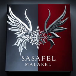 A visually captivating book cover design for a metaphysical novel, featuring a split composition that embodies duality