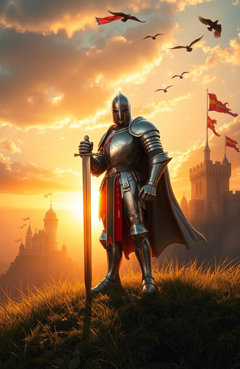 Epic Knight on the Hilltop