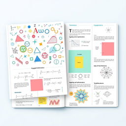 A visually engaging math portfolio showcasing various mathematical concepts and principles