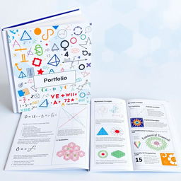 A visually engaging math portfolio showcasing various mathematical concepts and principles