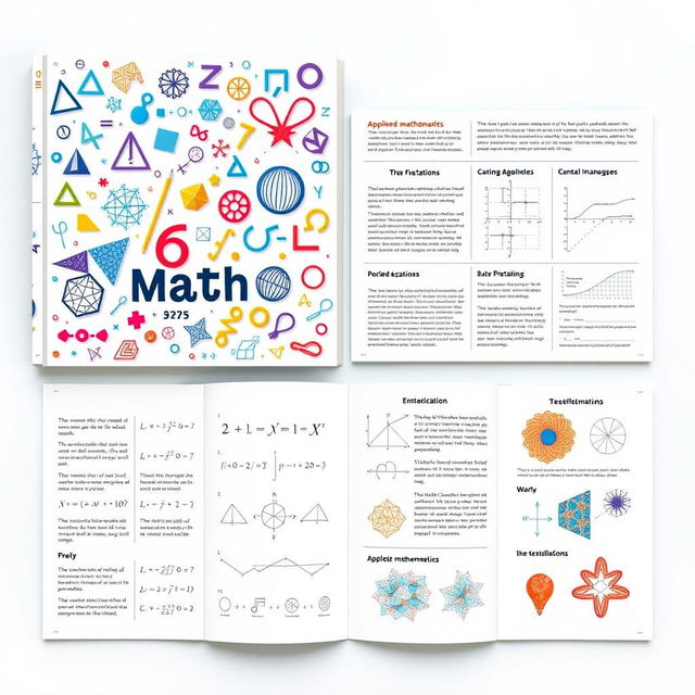A visually engaging math portfolio showcasing various mathematical concepts and principles