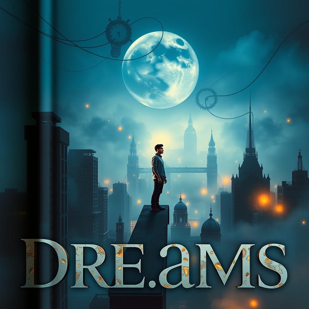 The cover of a book depicts a futuristic city enveloped in fog, featuring towering buildings that reflect government control