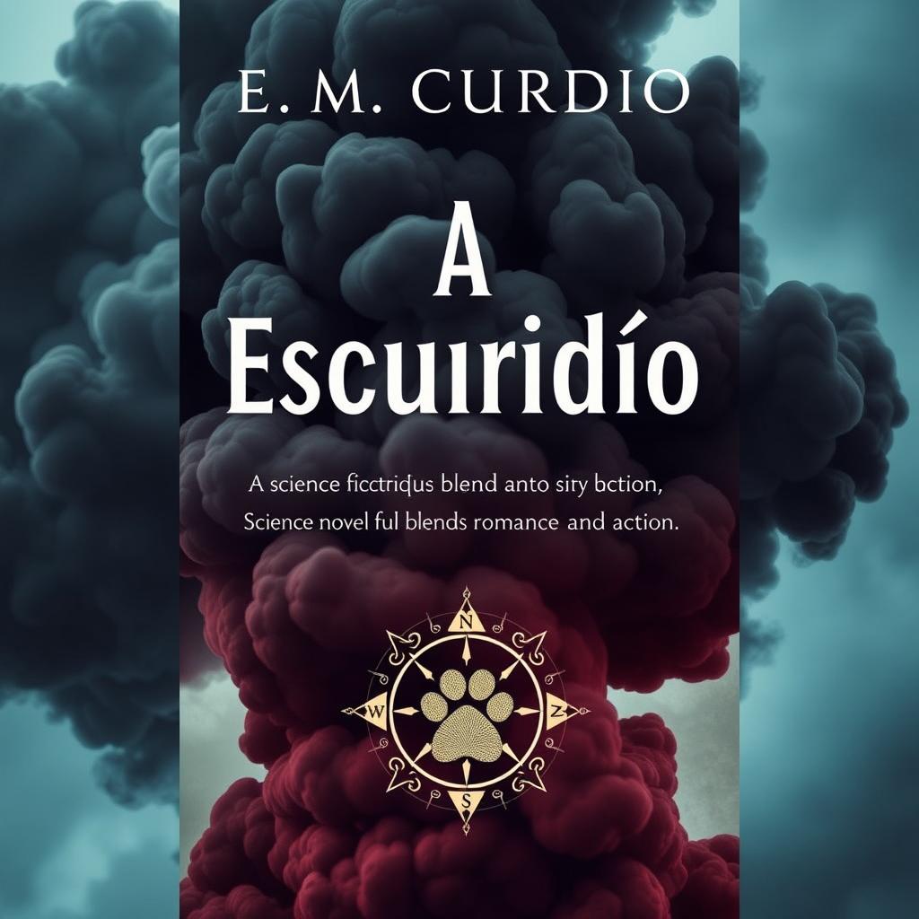 The book cover for 'A Escuridão', by E
