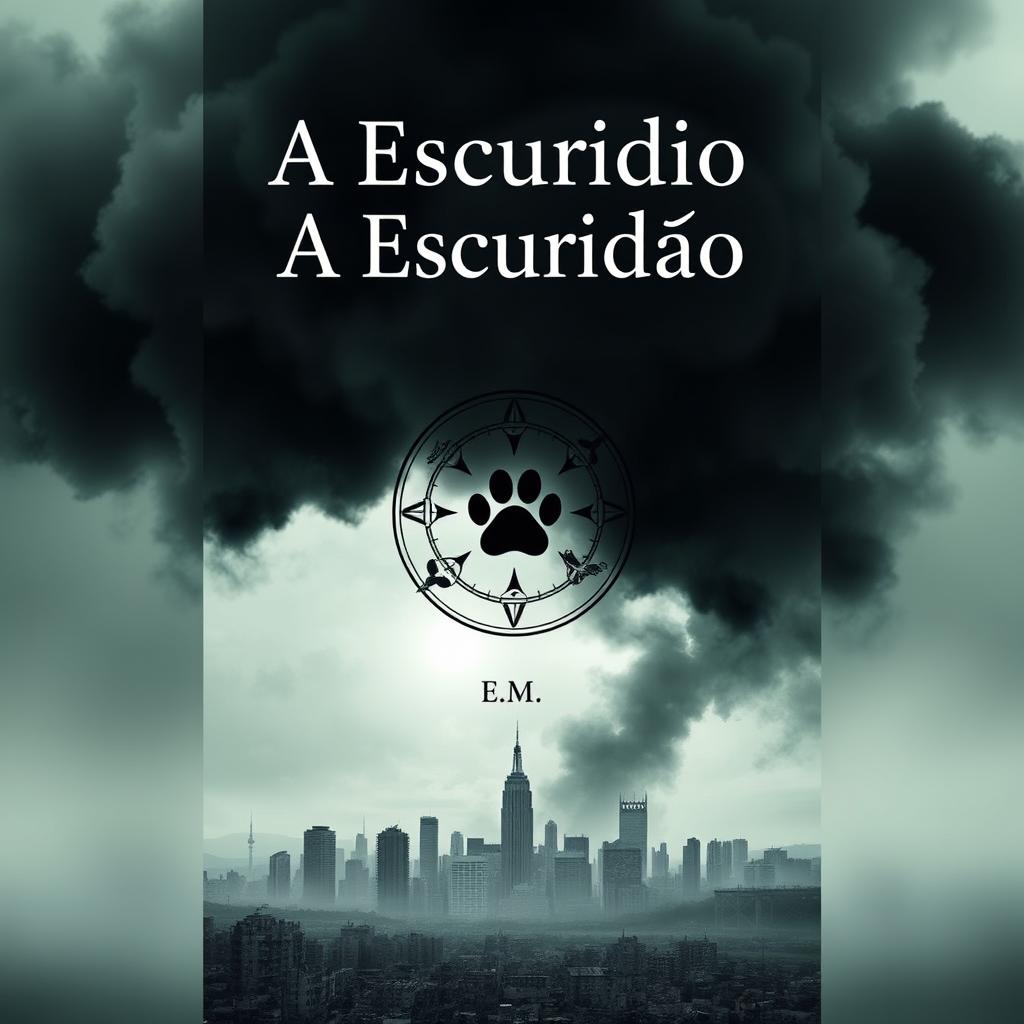 Book cover design for 'A Escuridão' by E