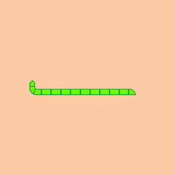 A minimalistic pixel art snake body designed for the classic game 'Snake'
