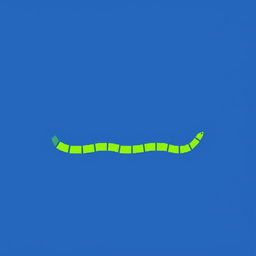 A minimalistic pixel art snake body designed for the classic game 'Snake'