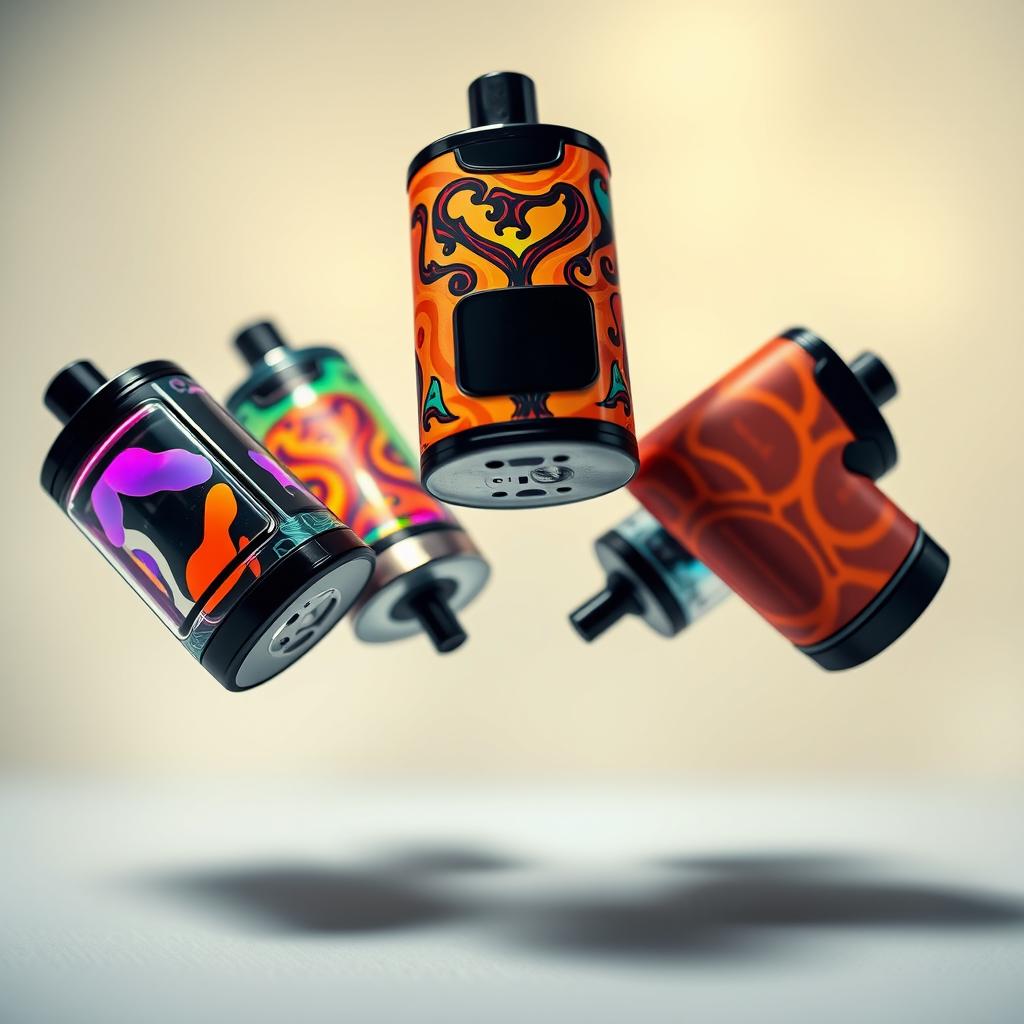 Vape Vibes: A Colorful Cascade