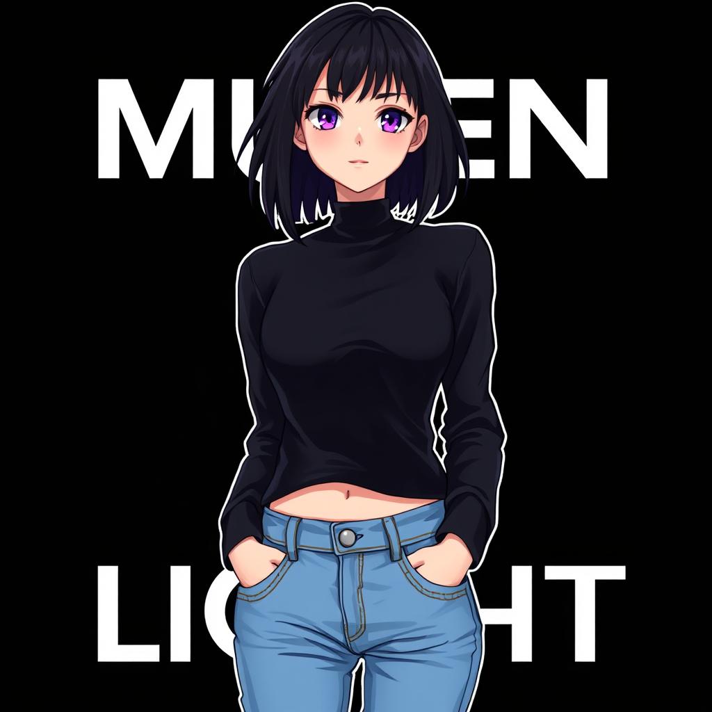 A 2D band cover for an early 2000's emo band named Mugen Retro Light