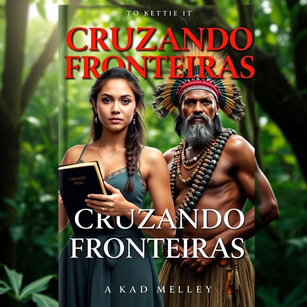 Book cover featuring a beautiful female missionary holding a Bible in her hand, symbolizing faith and strength