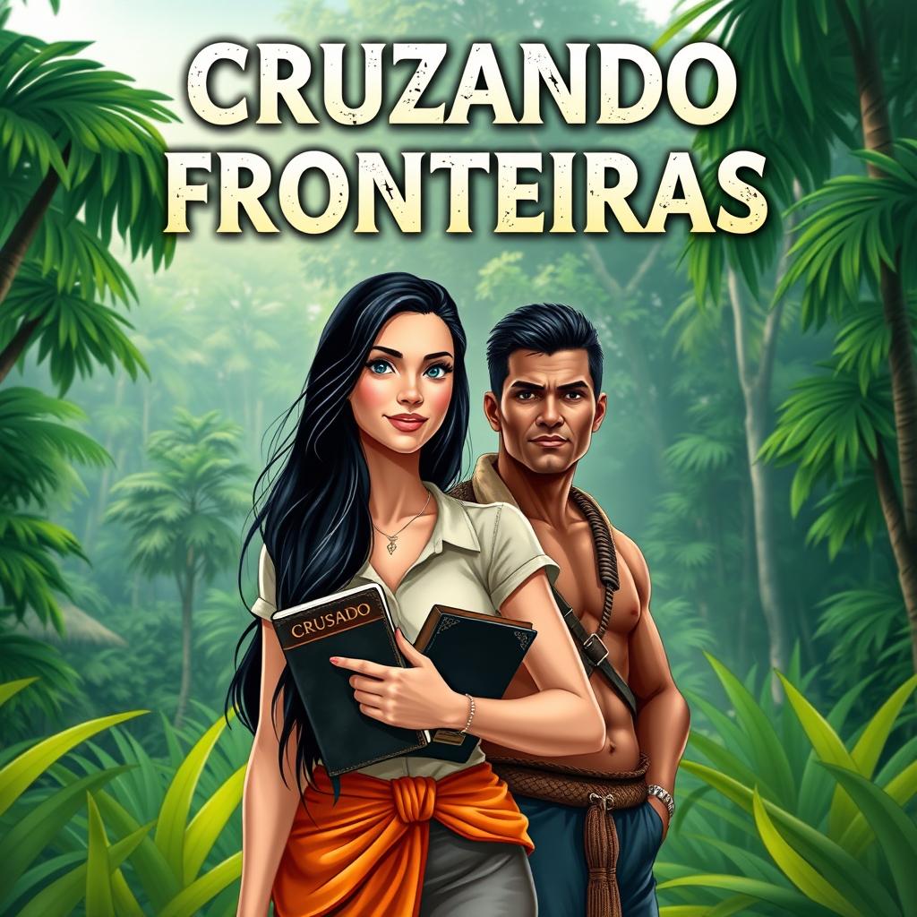 A book cover featuring the title 'CRUZANDO FRONTEIRAS'