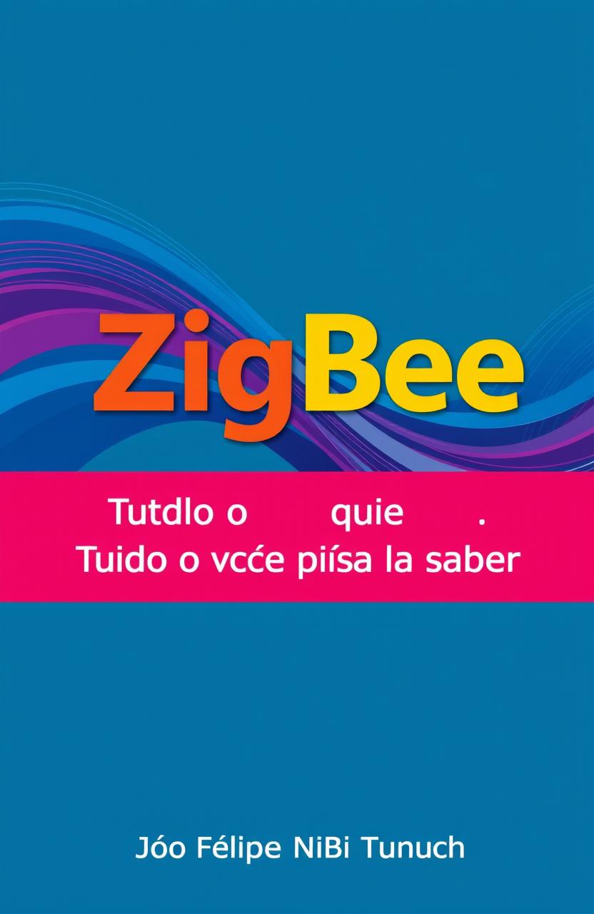 A vibrant book cover design featuring the title 'ZigBee