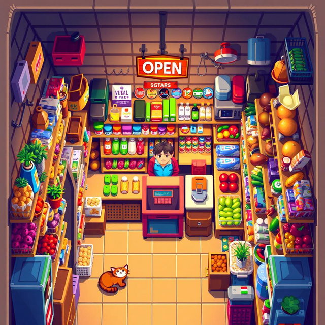 Creative Pixel Art Wall Shelf Design