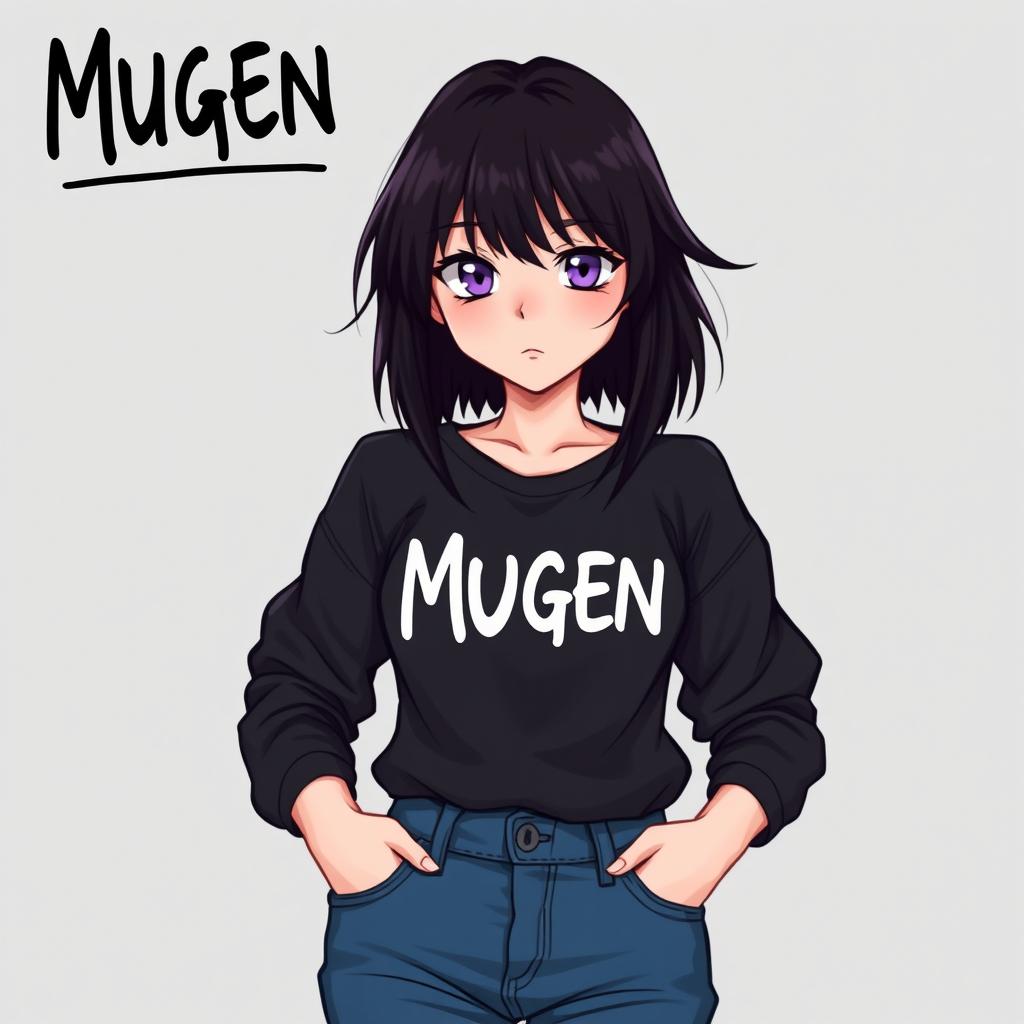 A 2D band cover for an early 2000's emo band named 'Mugen'