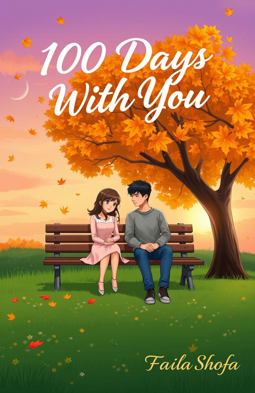 A novel cover design titled '100 Days With You'
