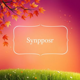 A visually stunning background featuring a gradient of purple and orange colors that harmonizes the design