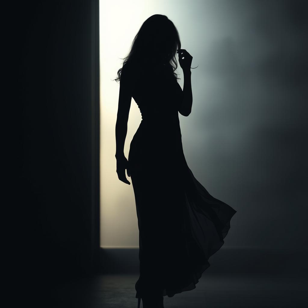 Elegance in Shadows: The Enigmatic Woman