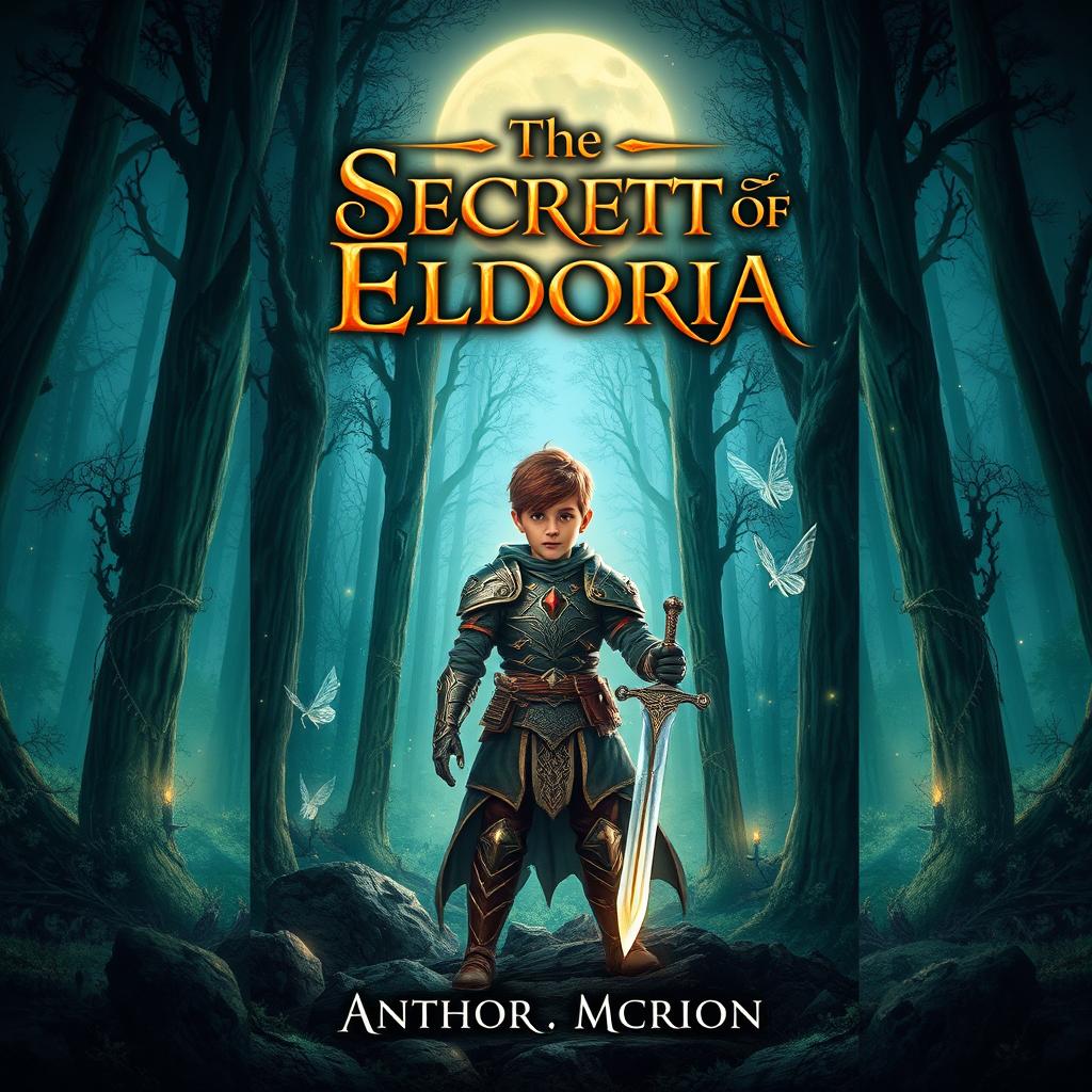 A captivating book cover design for a fantasy novel