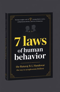 The 7 laws of human behavior, each presented with strategic insights, manipulative tactics, and psychological depth, in the style of Robert Greene's 'The 48 Laws of Power' and 'The Art of Seduction'