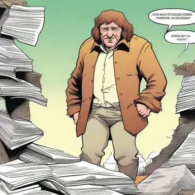 The character aimlessly roamed the pages of the comic, unsure of their purpose or direction.