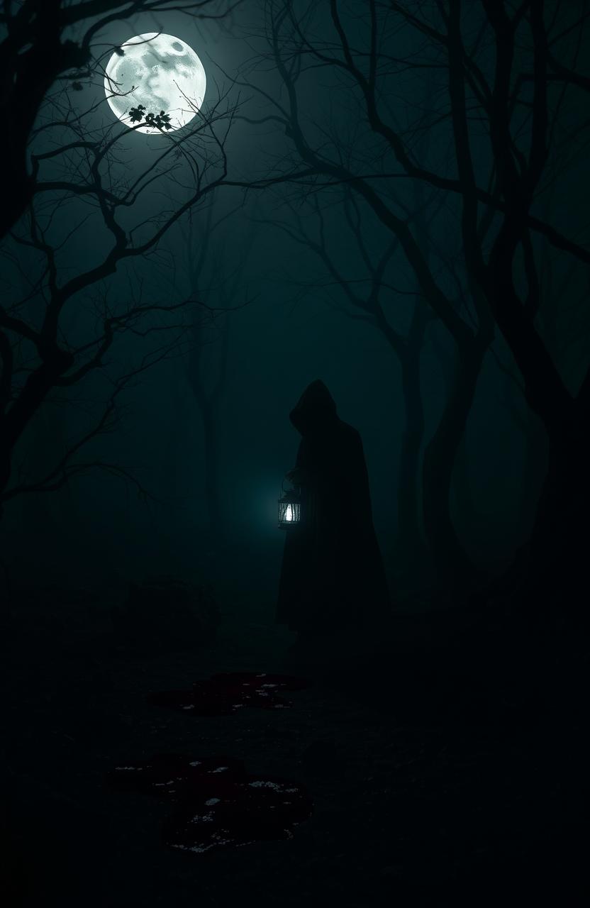 A dark, atmospheric scene filled with mystery and intrigue