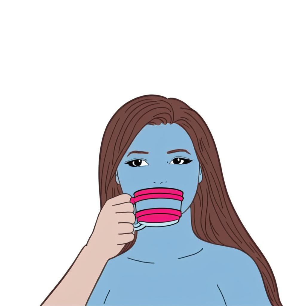 Holding a coffee cup. ☕