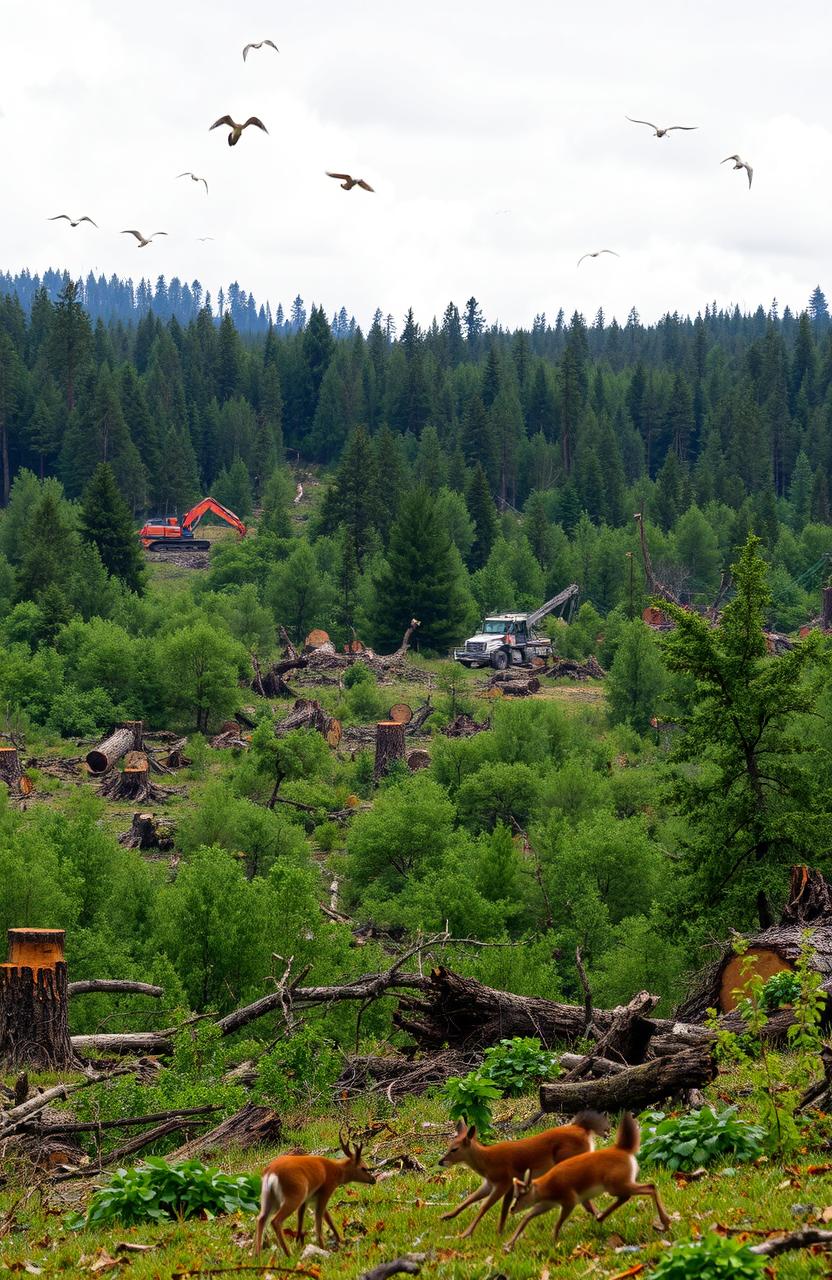 Dramatic Defiance: Landscape of Deforestation
