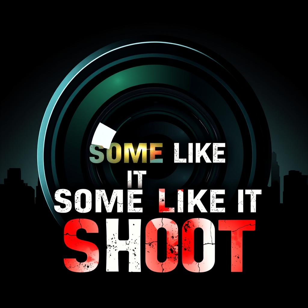 A captivating icon for a true crime podcast titled 'Some Like It Shot'