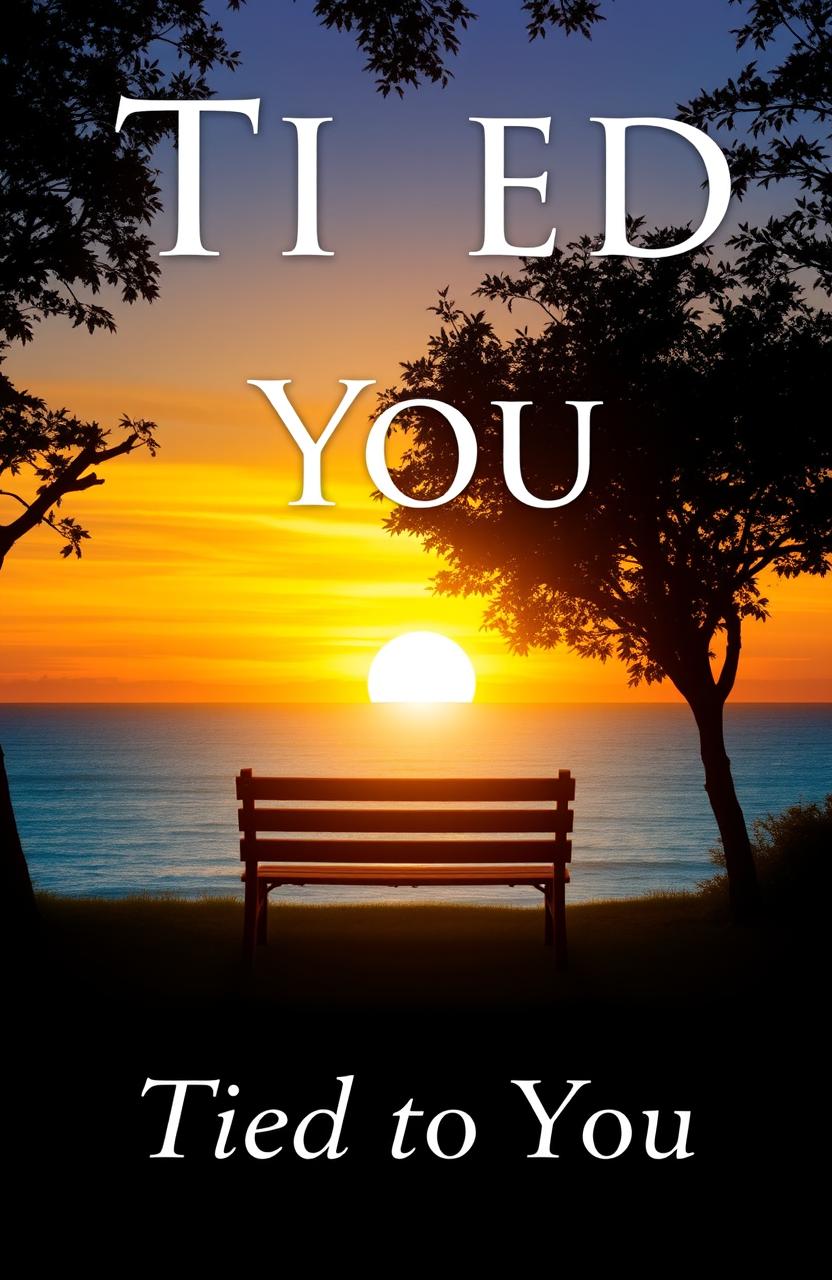 A beautiful and stunning book cover design for 'Tied to You'