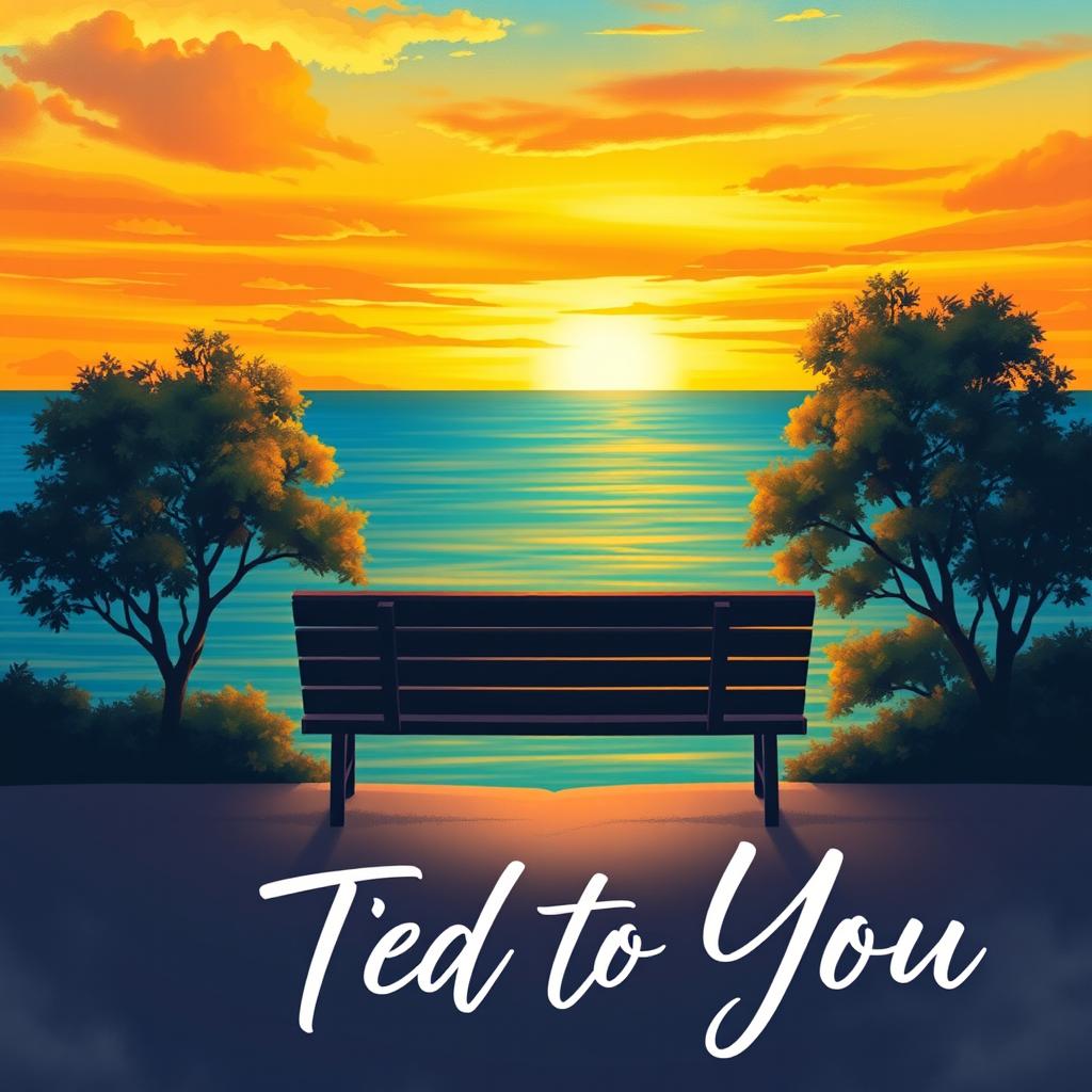 A captivating book cover design for 'Tied to You'