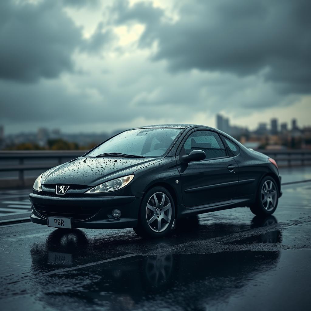 Sleek Peugeot 206: A Raindrop Masterpiece