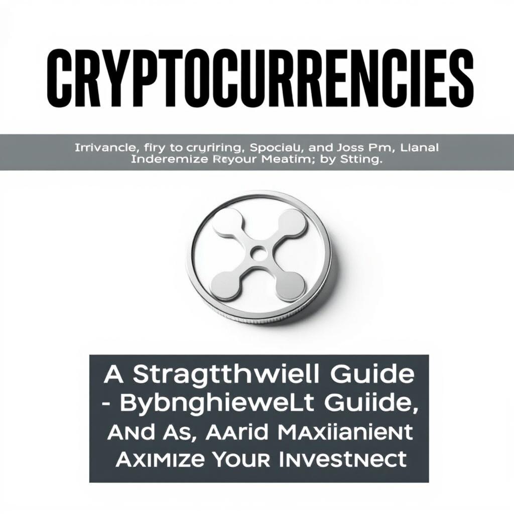 An engaging and visually appealing cover for a book titled 'Cryptocurrencies: A Straightforward Guide to Buying, Storing, and Maximizing Your Investment'