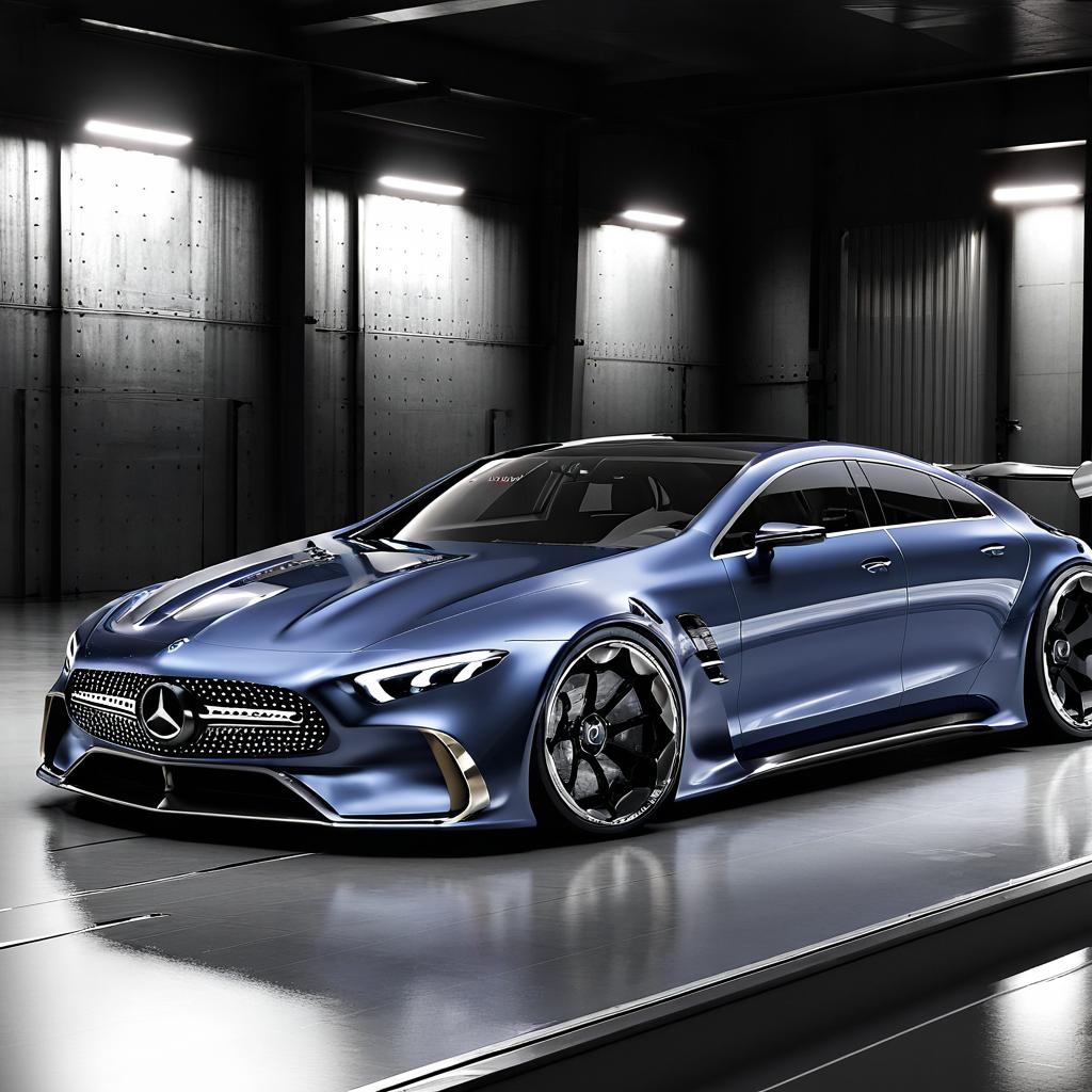 MERCEDES FUTURISTIC CLS mixed with SL gtr Design