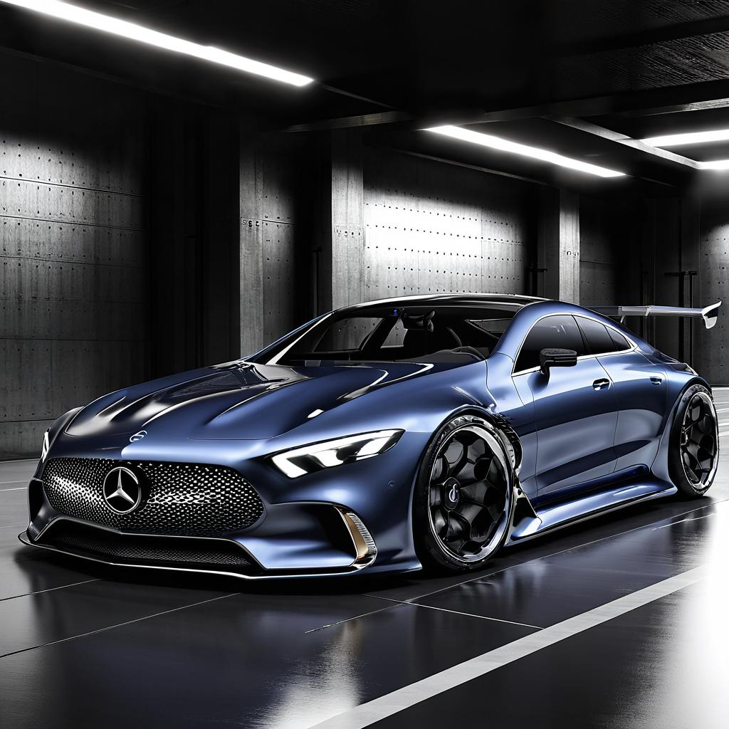 MERCEDES FUTURISTIC CLS mixed with SL gtr Design