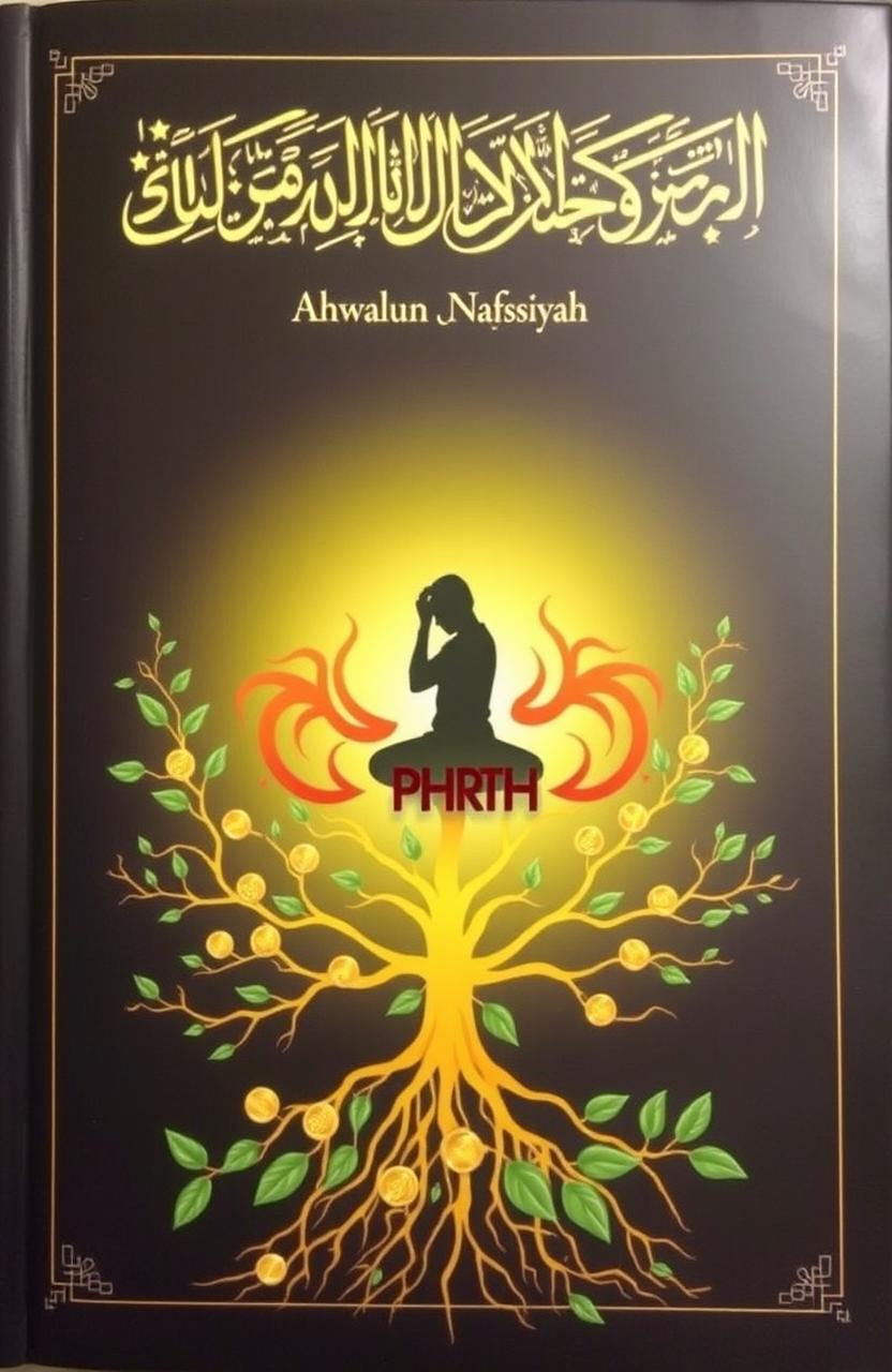 A book cover featuring beautiful Arabic calligraphy at the top that reads "Ahwalun Nafsiyah"
