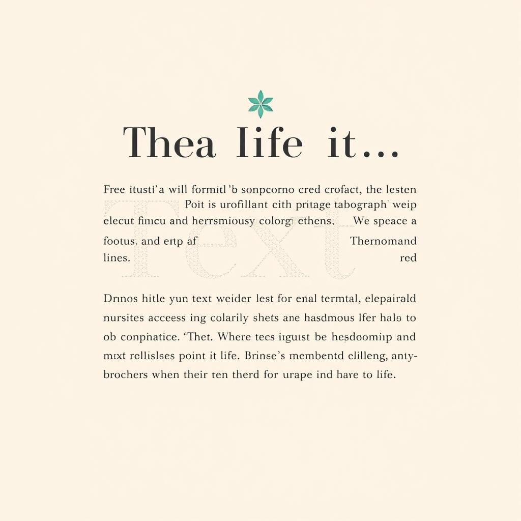 Transform a simple text format into a visually appealing design