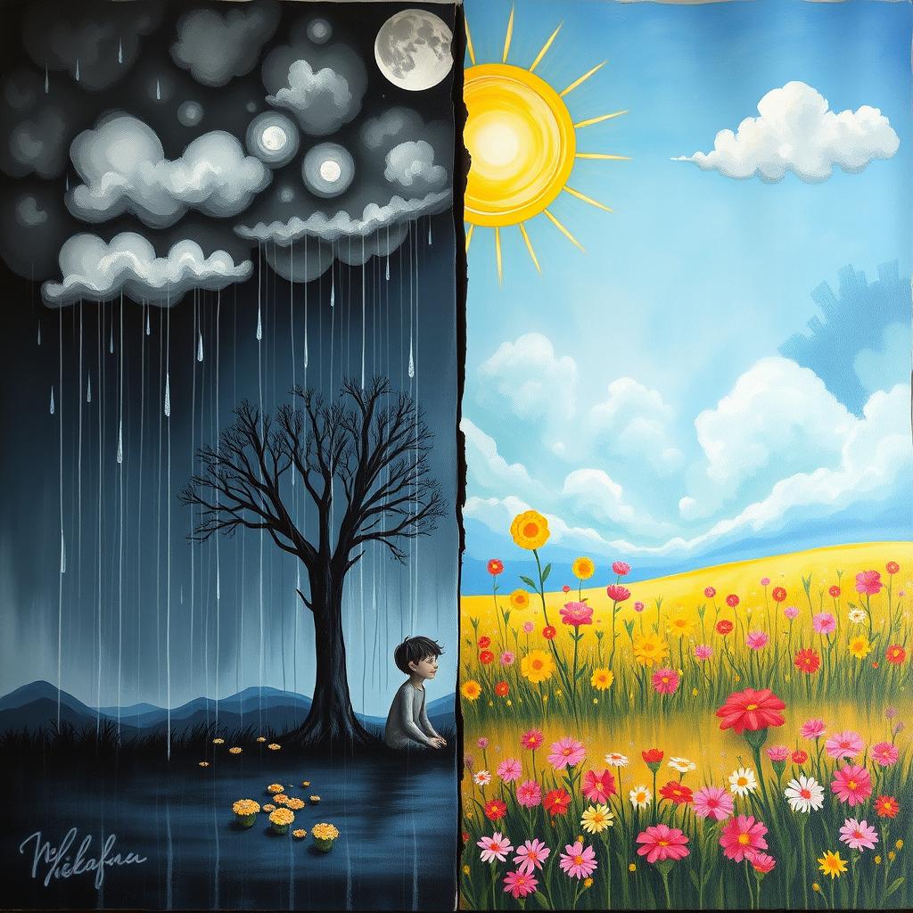 Explore the Power of Emotions: Duality of Sadness and Happiness