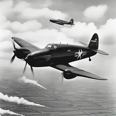 During World War II, air lanes were heavily used by aircraft for strategic bombings and transportation of troops.